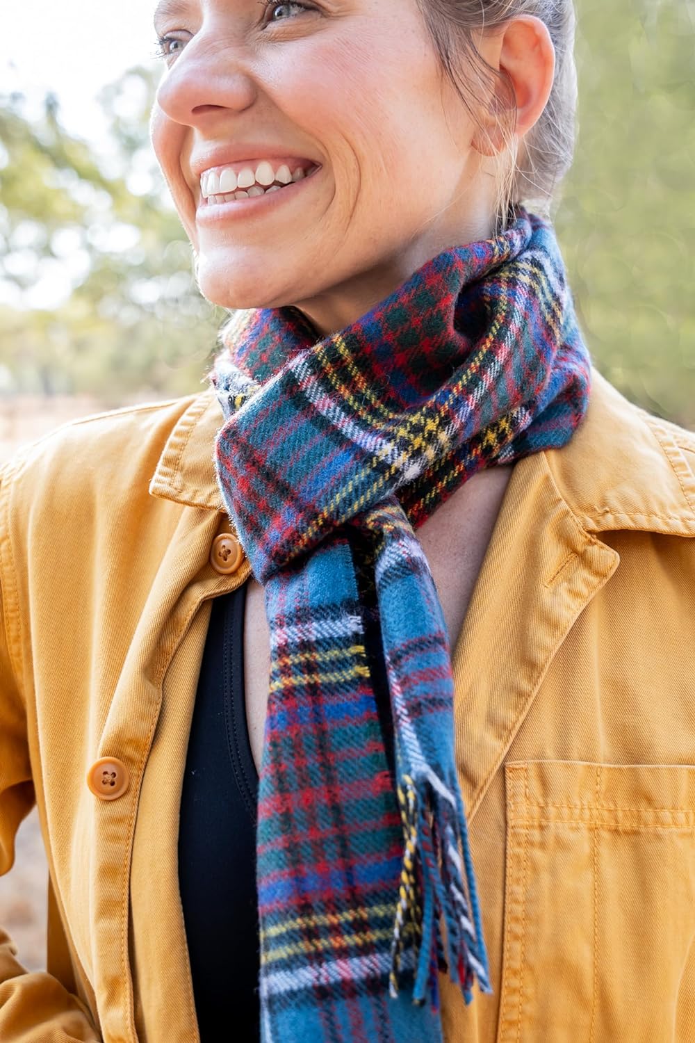 Briomhar Tartan Plaid Scottish Scarf - 100% Lambswool Made in Scotland for Men or Women - Image 4